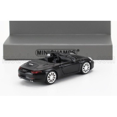 MINICHAMPS PORSCHE 911 991 CABRIOLET OPEN 2013 - BLACK 1/87