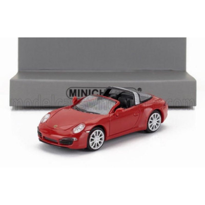 MINICHAMPS PORSCHE 911 991 TARGA CABRIOLET OPEN 2014 - RED 1/87