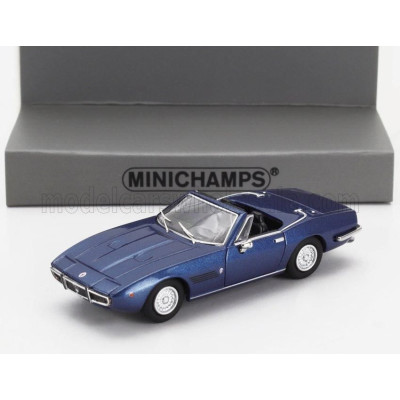 MINICHAMPS MASERATI GHIBLI SPIDER CABRIOLET OPEN 1969 - BLUE 1/87