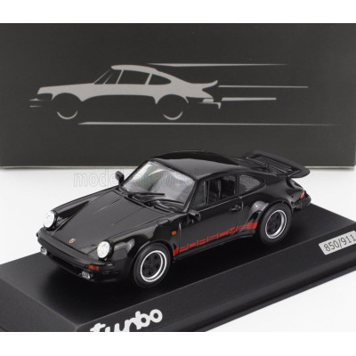 MINICHAMPS PORSCHE 911 930 TURBO COUPE 1977 - 50 JAHRE PORSCHE DESIGN - BLACK 1/43