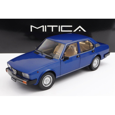 MITICA DIECAST ALFA ROMEO ALFETTA BERLINA 2000L 1978 - CERCHI MILLERIGHE WHEELS - BLUE PERVINCA MET 349 1/18
