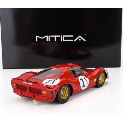 MITICA R FERRARI 330 P3 4.0L V12 COUPE ch.0848 TEAM FERRARI SEFAC N 21 24h LE MANS 1966 LORENZO BANDINI - JEAN GUICHET - RED 1/1