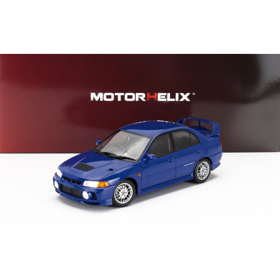 MOTORHELIX MITSUBISHI LANCER EVO IV WITH ENGINE AND ACCESSORIES 1999 - BLUE 1/18
