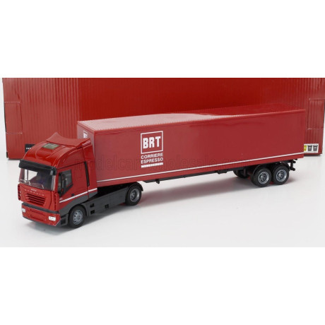 NEWRAY IVECO FIAT STRALIS 540 TRUCK CASSONATO BRT BARTOLINI CORRIERE ESPRESSO 2009 - RED 1/43