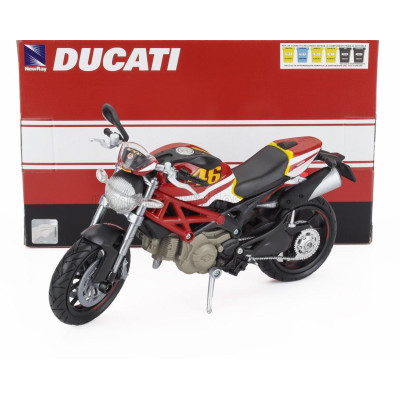 NEWRAY DUCATI MONSTER 796 N 46 2011 - RED WHITE YELLOW 1/12