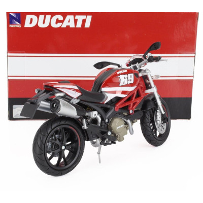 NEWRAY DUCATI MONSTER 796 N 69 2011 - RED WHITE YELLOW 1/12