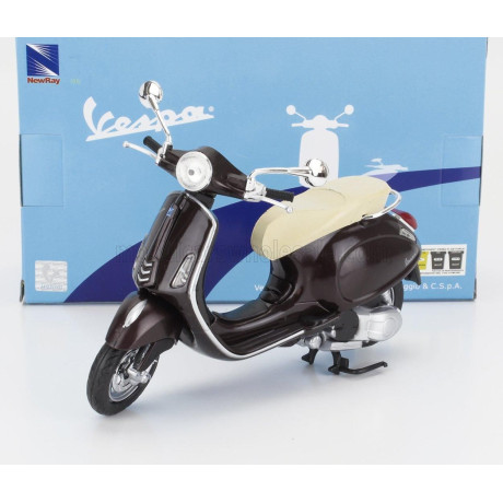 NEWRAY PIAGGIO VESPA PRIMAVERA 2013 - BROWN MET 1/12