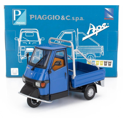 NEWRAY PIAGGIO APE 50 CROSS COUNTRY 1994 - BLU BLACK 1/18