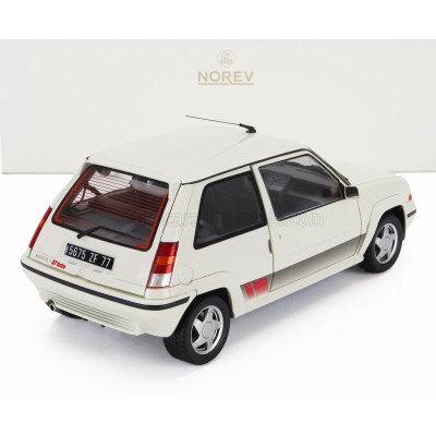 NOREV RENAULT R5 SUPERCINQUE GT TURBO PHASE II 1989 - PANDA WHITE 1/18