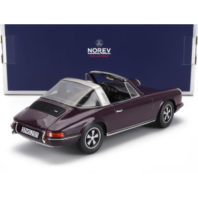 NOREV PORSCHE 911 E TARGA 1971 - PURPLE 1/18
