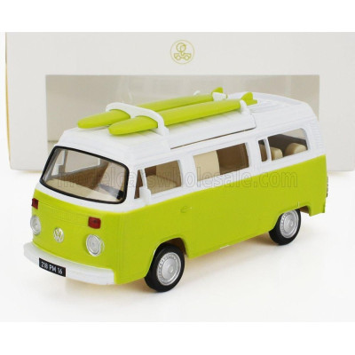 NOREV VOLKSWAGEN T2b CAMPER VAN 1962 - LIGHT GREEN WHITE 1/43