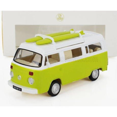 NOREV VOLKSWAGEN T2b CAMPER VAN 1962 - LIGHT GREEN WHITE 1/43
