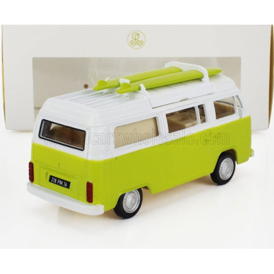 NOREV VOLKSWAGEN T2b CAMPER VAN 1962 - LIGHT GREEN WHITE 1/43