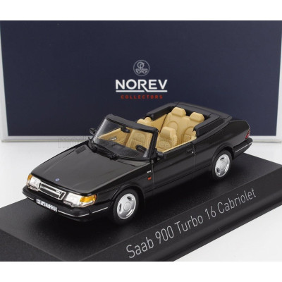 NOREV SAAB 900 TURBO CABRIOLET 1992 - BLACK 1/43