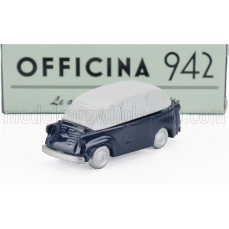 OFFICINA 942 FIAT 600 MULTIPLA SPECIALE CARROZZERIA FRUA 1956 - BLUE LIGHT GREY 1/76