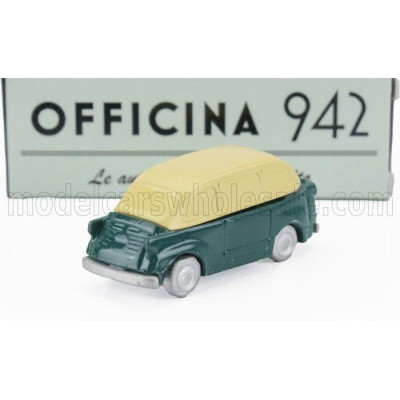 OFFICINA 942 FIAT 600 MULTIPLA SPECIALE CARROZZERIA FRUA 1956 - GREEN BEIGE 1/76