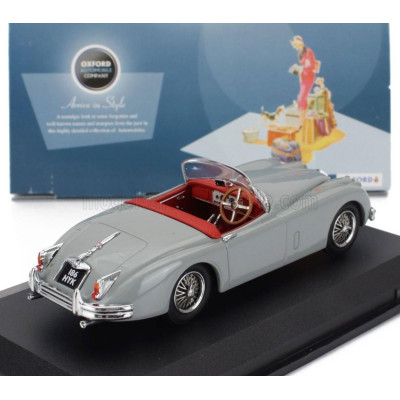 OXFORD MODELS JAGUAR XK150 SPIDER OPEN 1958 - LIGHT GREY 1/43