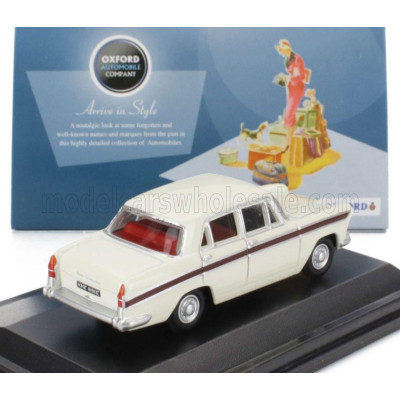 OXFORD MODELS AUSTIN CAMBRIDGE 1959 - WHITE RED 1/76