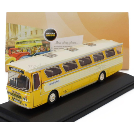 OXFORD MODELS ALEXANDER-DENNIS M-TYPE AUTOBUS 1975 - YELLOW CREAM 1/76