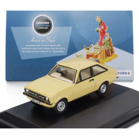 OXFORD MODELS FORD ENGLAND ESCORT MKII 1969 - BEIGE 1/76