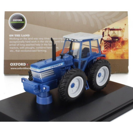 OXFORD MODELS FORD ENGLAND COUNTY TRACTOR 1995 - BLUE GREY 1/76