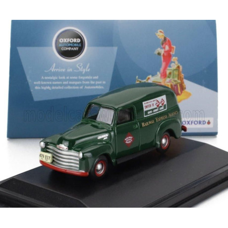 OXFORD MODELS CHEVROLET PANEL VAN REA 1950 - GREEN 1/87
