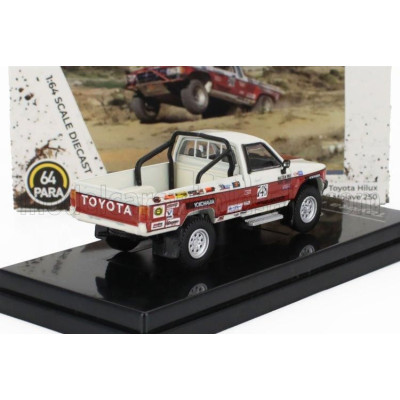 PARAGON MODELS TOYOTA HILUX PICK-UP RACING LHD 1985 - WHITE RED 1/64