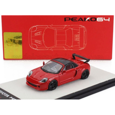 PEAKO TOYOTA MR2-S SPIDER CABRIOLET CLOSED 2000 - RED BLACK 1/64