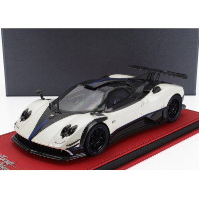 PEAKO PAGANI ZONDA 760 RIVIERA 2017 - WHITE MET CARBON BLACK 1/18
