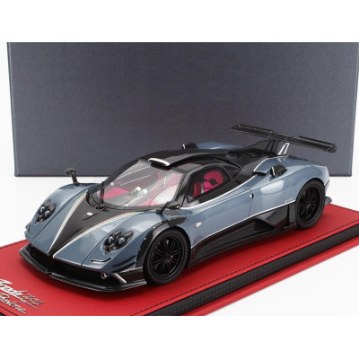 PEAKO PAGANI ZONDA 764 PASSIONE 2014 - BLUE GREY MET CARBON BLACK 1/18