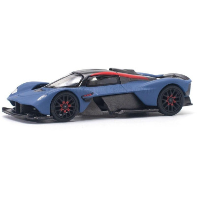 POP RACE LIMITED ASTON MARTIN VALKYRIE 2021 - BLUE BLACK ORANGE 1/64