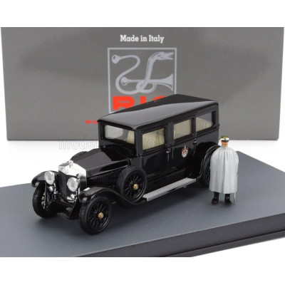 RIO MODELS FIAT 519S LIMOUSINE 1929 WITH (KING) RE VITTORIO EMANUELE III FIGURE - BLACK 1/43