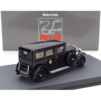 RIO MODELS FIAT 519S LIMOUSINE 1929 WITH (KING) RE VITTORIO EMANUELE III FIGURE - BLACK 1/43