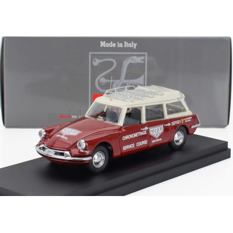 RIO MODELS CITROEN DS21 BREAK SW STATION WAGON FERRARI CHRONOMETRAGE SERVICE ASSISTANCE 1970 NIKI LAUDA - CLAY REGAZZONI - RED W