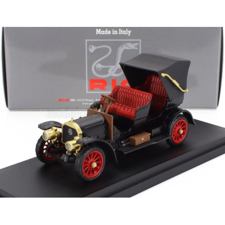 RIO MODELS MERCEDES BENZ SIMPLEX CABRIOLET OPEN 1902 - BLACK 1/43