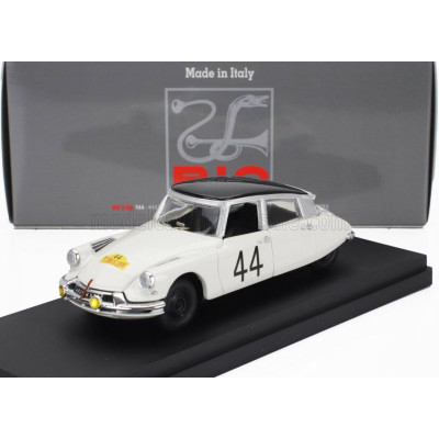 RIO MODELS CITROEN DS19 N 44 WINNER RALLY TOUR DE CORSE 1961 RENE TRAUTMANN - JEAN CLAUDE OGIER - WHITE BLACK 1/43