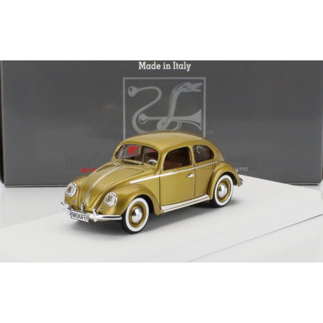 RIO MODELS VOLKSWAGEN 1955 MILLIONTH BEETLE COMES OUT OF THE FACTORY - MAGGIOLINO KAFER - GOLD MET 1/43