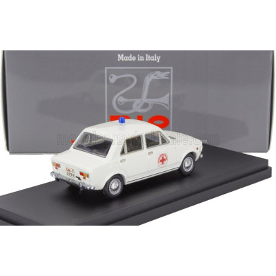 RIO MODELS FIAT 128 C.R.I. CROCE ROSSA ITALIANA AMBULANCE 1970 - WHITE 1/43
