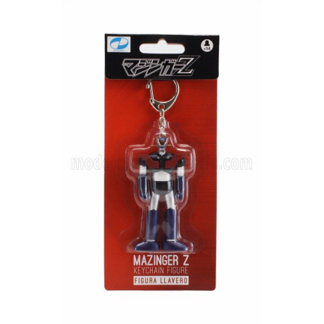 ROBOT ACCESSORIES PORTACHIAVI - KEYRING MAZINGA Z - FIGURE MAZINGER Z ROBOT - BLUE SILVER RED BLACK