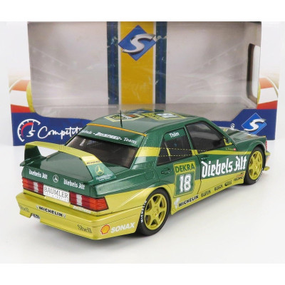 SOLIDO MERCEDES BENZ 190E 2.5 16V EVO2 TEAM ZAKSPEED N 18 DTM SEASON 1992 K.THIIM - 2 TONE GREEN 1/18