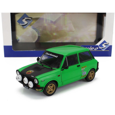 SOLIDO AUTOBIANCHI A112 ABARTH MKV 1980 - GREEN BLACK 1/18