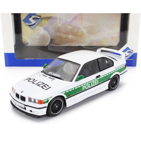 SOLIDO BMW 3-SERIES M3 (E36) COUPE POLIZEI 1991 - WHITE GREEN 1/18