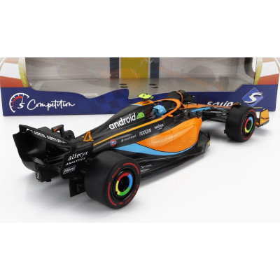 SOLIDO McLAREN F1  MCL36 TEAM MCLAREN N 4 3rd EMILIA ROMAGNA ITALY GP 2022 LANDO NORRIS - ORANGE LIGHT BLUE 1/18