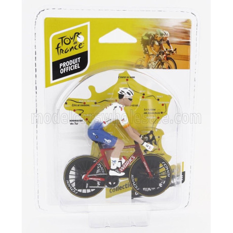 SOLIDO FIGURES CICLISTA - CYCLIST - TEAM TOTAL-ENERGIES - TOUR DE FRANCE 2023 - WHITE YELLOW BLUE 1/18