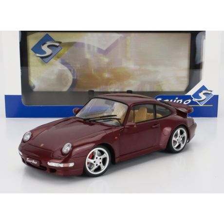 SOLIDO PORSCHE 911 993 TURBO COUPE 1993 - ARENA RED 1/18