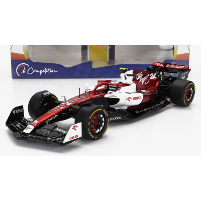 SOLIDO ALFA ROMEO F1  C42 TEAM ORLEN RACING N 24 CANADA GP 2022 GUANYU ZHOU - WHITE RED MET 1/18