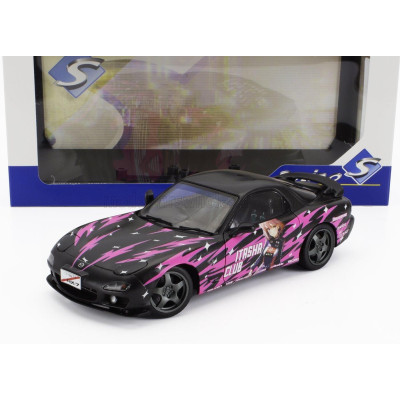 SOLIDO MAZDA RX-7 (FD3RS) WORKS ITASHA CLUB COUPE 1999 - BLACK FUCSIA 1/18