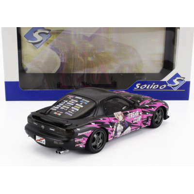 SOLIDO MAZDA RX-7 (FD3RS) WORKS ITASHA CLUB COUPE 1999 - BLACK FUCSIA 1/18