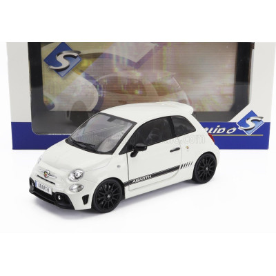 SOLIDO FIAT NUOVA 500 ABARTH 595 2022 - WHITE BLACK 1/18
