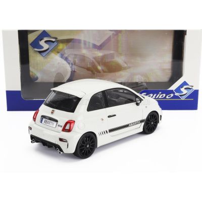 SOLIDO FIAT NUOVA 500 ABARTH 595 2022 - WHITE BLACK 1/18
